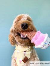 Load image into Gallery viewer, Medium ice cream dog bandana collar
